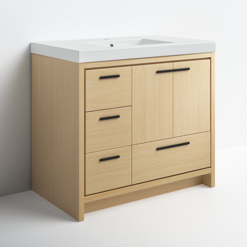 Zipcode Design™ Albers 36'' Free Standing Single Bathroom Vanity with